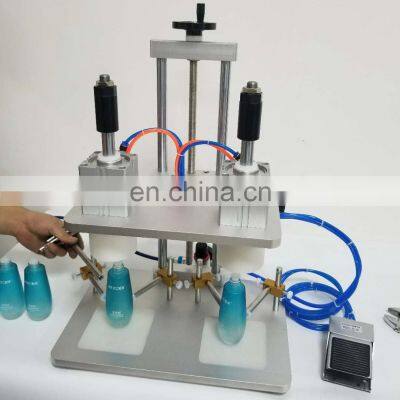 YTK-GZL-XS Semi Automatic Double Single Head Glass Bottle Perfume Capping Machine photo-2