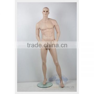 High quality lifelike fiberglass men mannequin with makeup