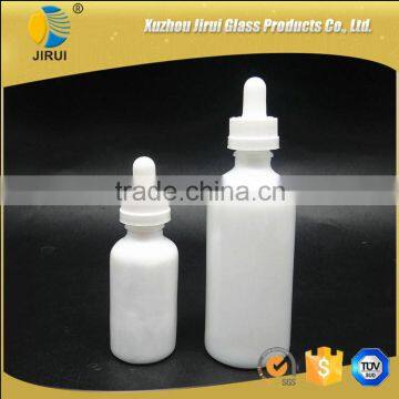 30ml Beautiful Round Shape White Glass Essential Oil Bottle