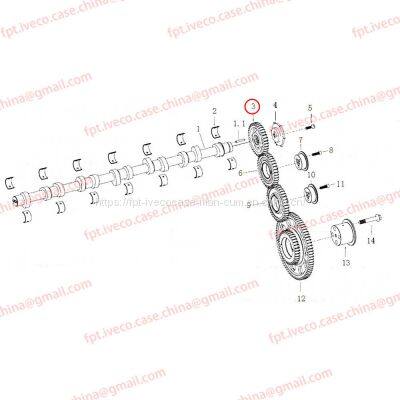 MAN D2066 Camshaft gear 04501-0191