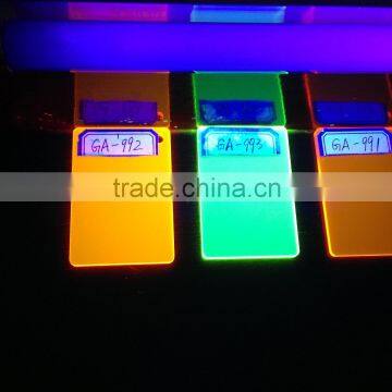 Extruded acrylic board fluorescent