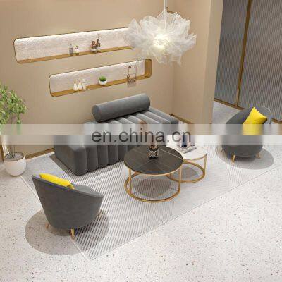 Public Waiting Area Reception Furniture Modern Fabric Office Sofa Design photo-3