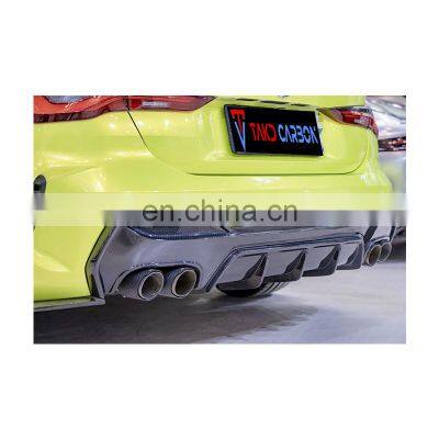 Manufacturer Perfect Fitment Rear Bumper Diffuser 100% Dry Carbon Fiber Material For BMW 4 Series 430 G22