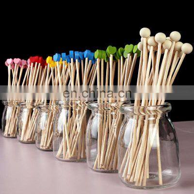 100Pcs/Set Cupcake Decoration Plug-in Wooden Sticks for Birthday Party Dessert Table Eco-friendly Cake Topper