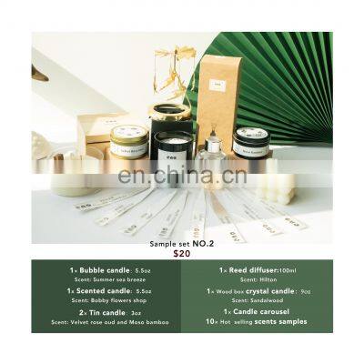 Wedding Supplies Tin Can Reed Oil Diffuser Custom Glass Jar Crystal Crafts Fragrance Bubble Soy Wax Scented Candles