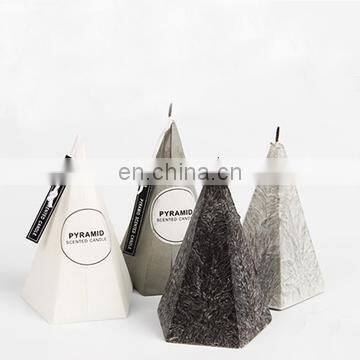 Factory direct triangle flower smokeless candle scented candle for wedding gift candle stick special home decoration