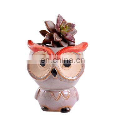 In Stock Purple Pots Planter Indoor Big Marble Garden Geometric Ceramic Animal Flower Pot