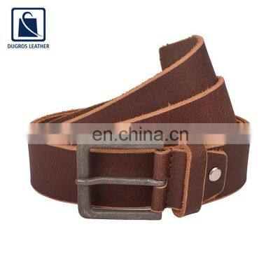 Stylish and Elegant Look Buckle Closure Type Design Anthracite Fitting Men Genuine Leather Belt Manufacturer photo-5