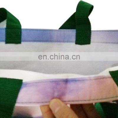 Eco Friendly Reusable Rpet Fabric Bag Recycled Material Shopping Totes Bags With Lamination photo-3