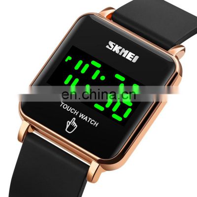 New Model Skmei 1744 Rose Gold Black Wrist Watch Women Led Sport Digital Wristwatch Waterproof