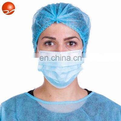 with Ear Loops and Adjustable Nose Bridge 3 Ply Disposable Protective Face Masks