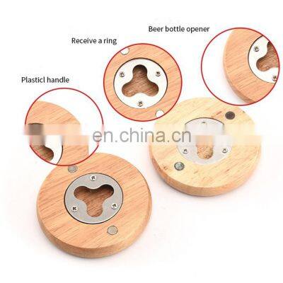 Pinbo Wholesale Wood Bottle Magnet Opener