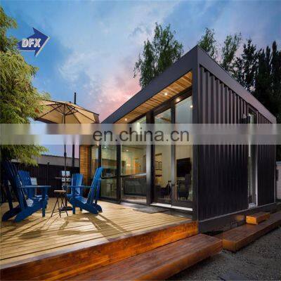 Custom Glass Wall Shipping Container House Cafe Mobile Container Hotel Room for Holiday Living Kitchen