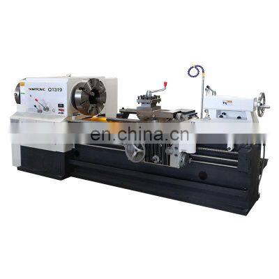 lathe machine Q1319 200mm big spindle bore pipe threading lathe machine with CE protection