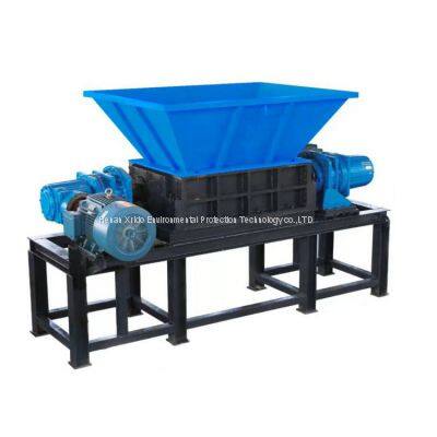 Philippines coconut shredder and straw bale shredder/plastic foil shredder/shredder double shaft