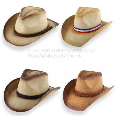 Fashion Western Cowboy Hat Outdoor Sunscreen Fishing Straw Hat Summer Sun Hat photo-3