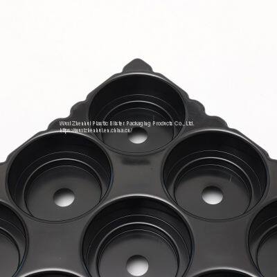 Black PP Thermoformed Plastic Blister Trays Thermoforming Insert Trays photo-4
