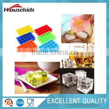 15-Cavity Silicone Square Ice Cube Tray Ice Maker Mold Ice Tray