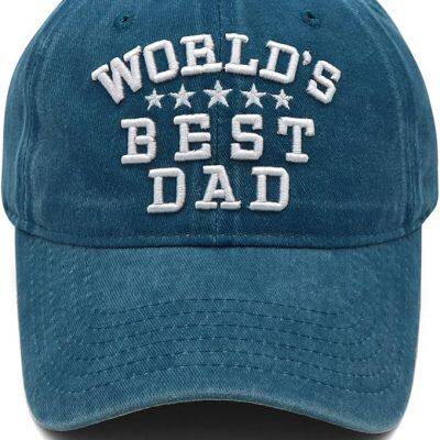World's Best Dad Hat for Father baseball caps design your own logo