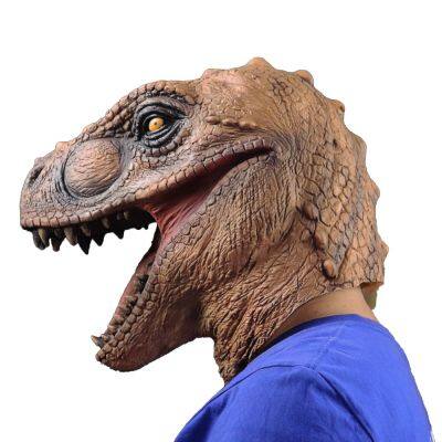 Jurassic World Dinosaur Mask Halloween Carnival Animal Theme Party Cosplay Park Dinosaurs Full Head Headgear Latex Masks