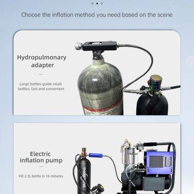 THAISTONE 2.3L Mini Scuba Dive Air Tank Diving Mask Set OEM Logo photo-2