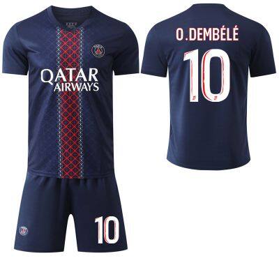 2025-26 season Paris Saint-Germain jersey, Kylian Mbappé, Ousmane Dembele Lionel Messi jersey, Paris Saint-Germain home football suit set