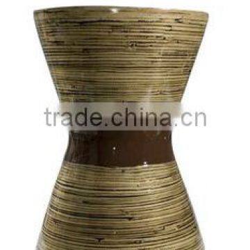 High quality best selling dark chocolate spun bamboo stool from Vietnam