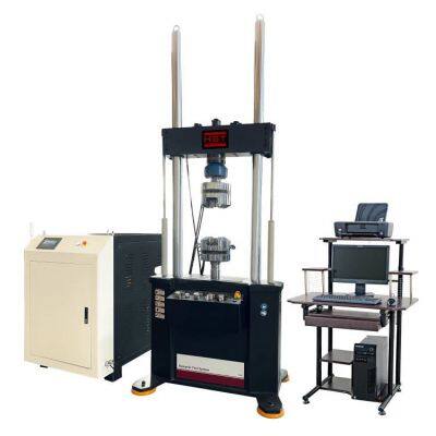 HST-HFT50B 5T 50kN Electro-hydraulic Servo Dynamic Static Fatigue Testing System 50KN Electronic Fatigue Testing Machine photo-4