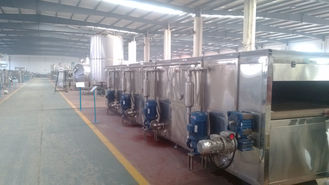 Туннельный пастеризатор для пива или напитков в производственной линии упаковки с распылительной системой