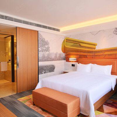 High-Grade 1.8 Meter Double Bed Beech Solid Wood 1.5 Meter Thick Feet Modern Design Queen Simple Bedroom Storage Bed for Wedding photo-3