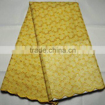 L396-2 high quliaty african swiss voile dry lace fabric