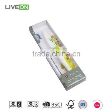 3'' Ceramic blade Paring Knife With PP and TPR handle