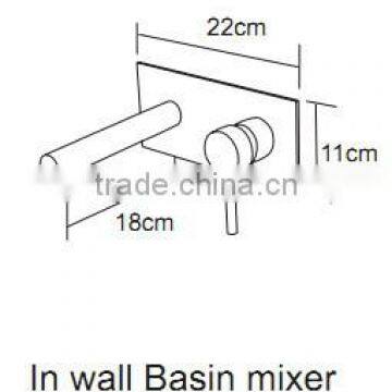 HD4236 35mm Watermark Australian Standard WELS Wall Mounted Basin Mixer Faucet Bathroom Sink Mixer Tap Quality Choice photo-2