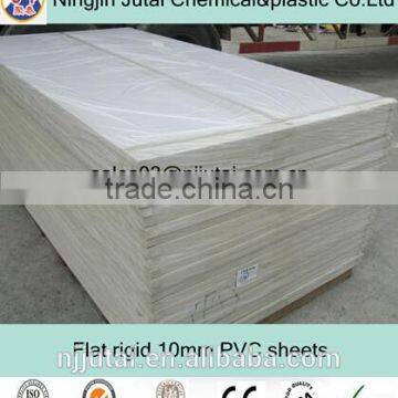 1-20mm thick white flat rigid pvc sheet