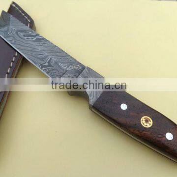 custom handmade damascus hunting knife