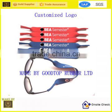 Screen printing sunglasses retainer straps customized