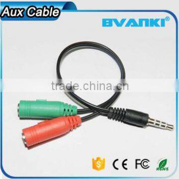 New Products 2016 3.5mm Jack 1male to 2 Female Car Aux Audio Usb Cable Audio Cable Bulk Buy From China Free Samples Supplier's Choice photo-4