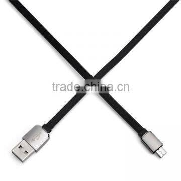 China Accesories Mobile Phone Alumium Flat Usb Cable Multifunctional Micro Usb Data Cable photo-2
