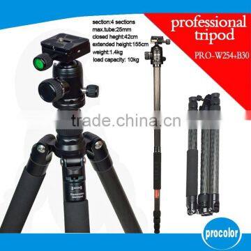 Professional aluminum Digital Camera outdoor tripod foldable tripod camera monopod with camera ballhead