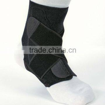 Black Adjustable neoprene fabric waterproof sport ankle brace