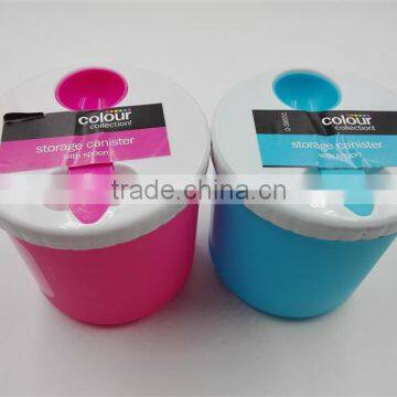 Plastic Storage Canister With Spoon