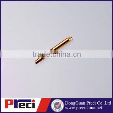 M8 Female electronic computer connector brass gold plated Pin