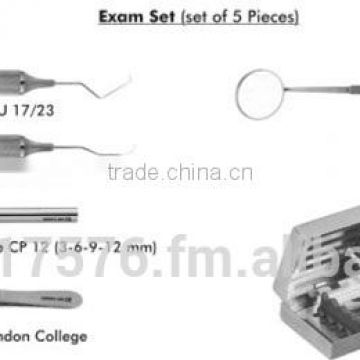 Basic Dental Exam Set of 3 Diagnostic Instruments