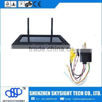 7" lcd fpv receiver and monitor sky-702+ sky-52w fpv long distance wireless video transmitter receiver