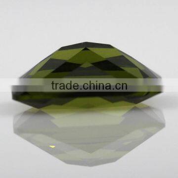 High Quality Synthetic Olivine Rectangle CZ/Cubic Zirconia Gemstone photo-6
