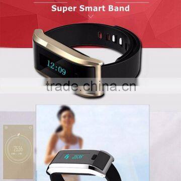 2015 New IP67 Waterproof OLED Screen Smart Wristband Watches TW07 Bluetooth 4.0 Smartband Sport Bracelet Self Selfie Controller