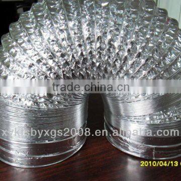 professional manufacturer non-insulated flexible aluminum foil ventilation duct oem