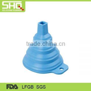 Hot sale blue silicone funnel