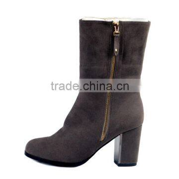 Hot Sale Lady Casual Round Toe Women's Zipper High Thick Heels RED BLUE PINK BLACK WHITE Platform Play Boots