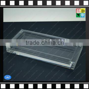 Acrylic Transparent clear bathroom shower tray/ towel holder for hotel/home